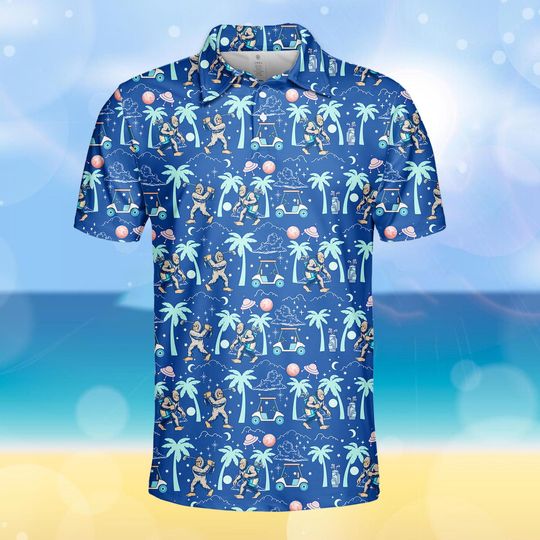 Bigfoot Golf Polo Shirt for Men and Women, Sasquatch Gifs for Golf Lovers