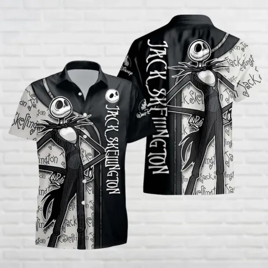 Discover Disney The Nightmare Before Christmas Jack Skellington Halloween Hawaiian Shirt