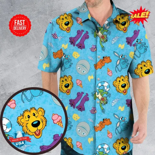 Discover Bear in the Big Blue House Hawaiian Shirt