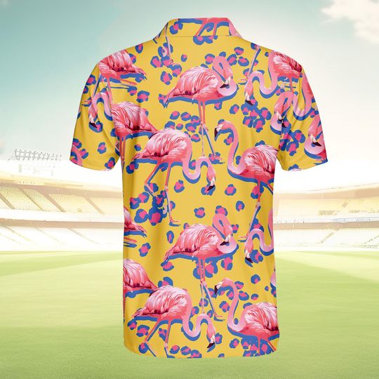 Pink Flamingo Polo Shirt for Men and Women