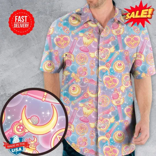 Magical Girls Sailor Moon Hawaiian Shirt