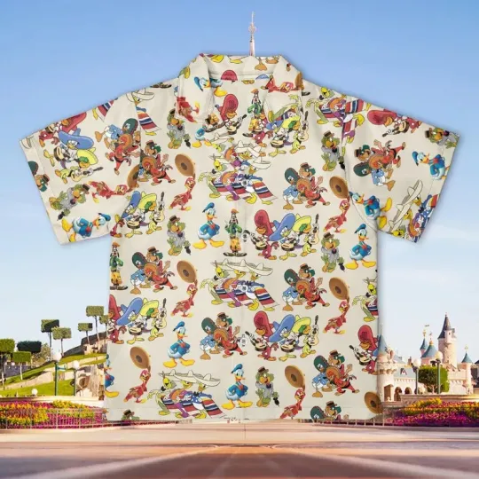 Discover Disney Saludos Amigos Tropical Adventure Retro Hawaiian Shirt