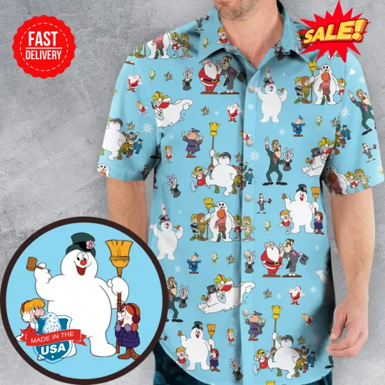 Cast Frosty The Snowman Hawaiian Shirt
