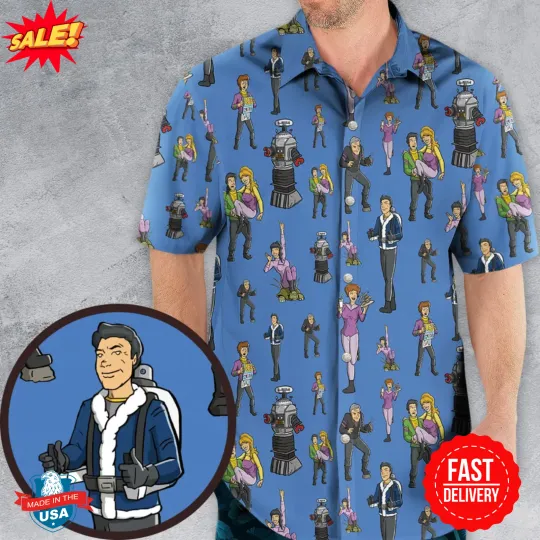 Lost In Space Characters Hawaiian Shirt
