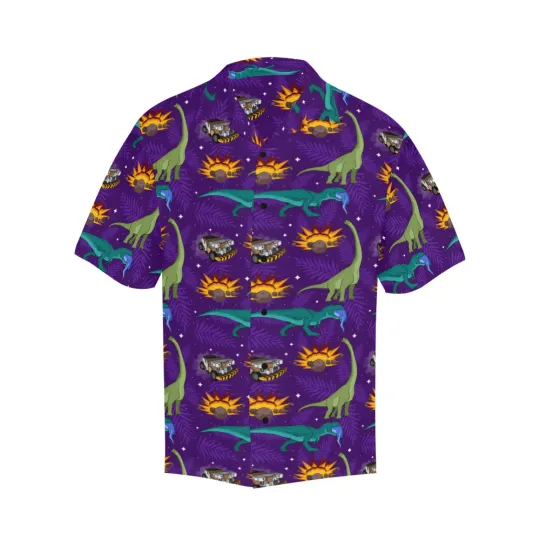 Discover Disney Not Our Dino Purple Hawaiian Shirt