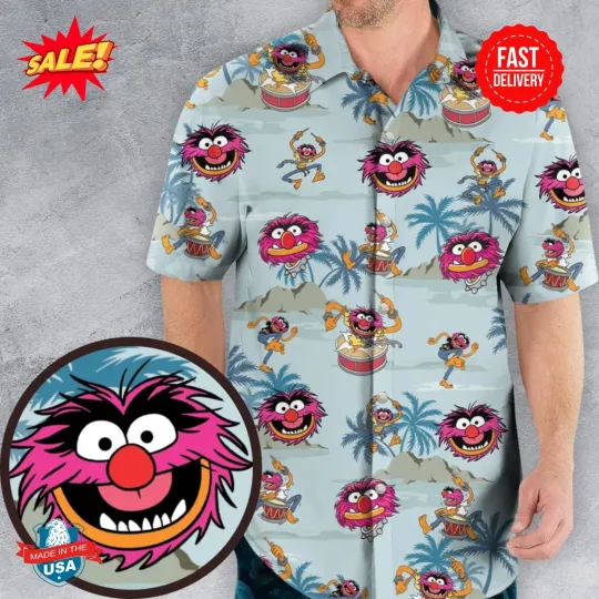 Discover Animal The Muppet Show Drum Tropical Hawaiian Shirt