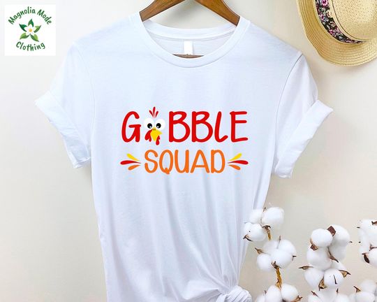 Discover Gooble Squad Thanksgiving Shirt, Funny Turkey Tee