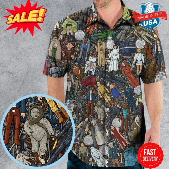 Star Wars Characters Figures Hawaiian Shirt