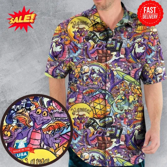 Discover The Cute Dragon Figment Hawaiian Shirt