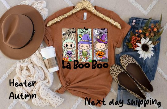 Discover La Boo Boo Halloween Autumn T-Shirt for Women and Kids, Trending Cartoon Character Shirt