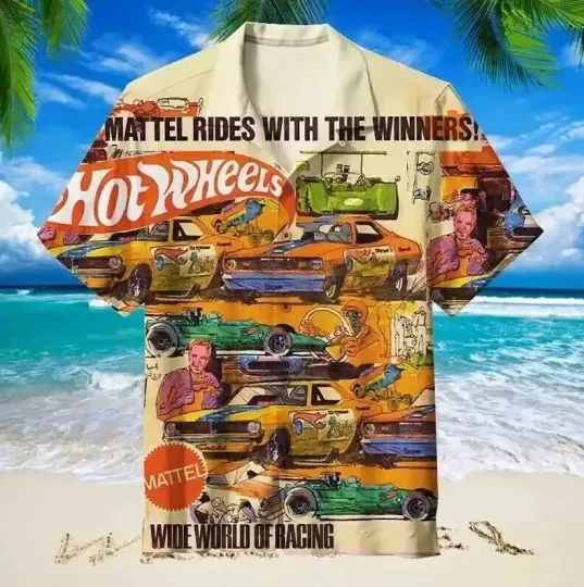 Discover Hot Wheels Hawaiian Shirt Summer Beach