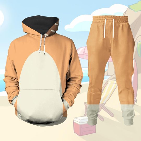 Discover Chilli Cosplay Adult Hoodie, Chilli Dog Joggers Pants, Chilli Costume Hoodie, Red Dog Cartoon Aesthetic Hoodie, Chilli Streetwear Joggers