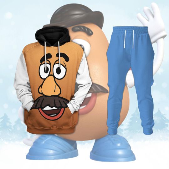 Mr Potato Head Cosplay Hoodie Joggers Sets, Toy Story Potato Hoodie, Disney Movie Men Joggers, Disney Trip