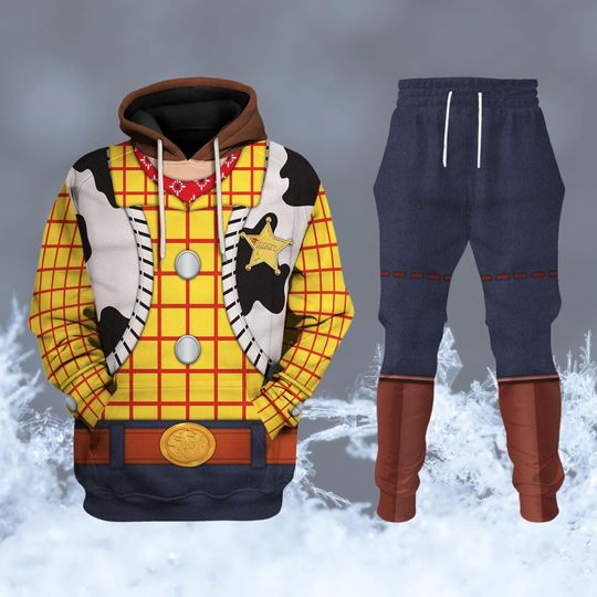 Woody Toy Story Hoodie Joggers Sets, Toy Story Cosplay Hoodie, Woody Men Joggers, Woody Disney Hoodie, Sheriff Woody Hoodie