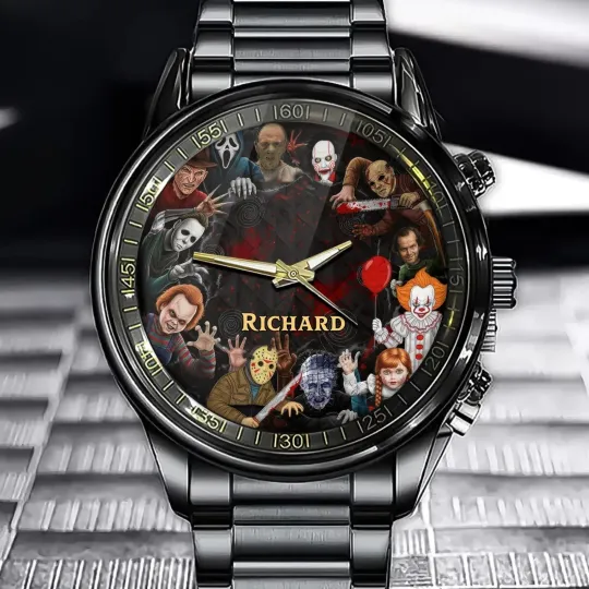 Discover Haunted Alliance Personalized Watch – Custom Name Edition