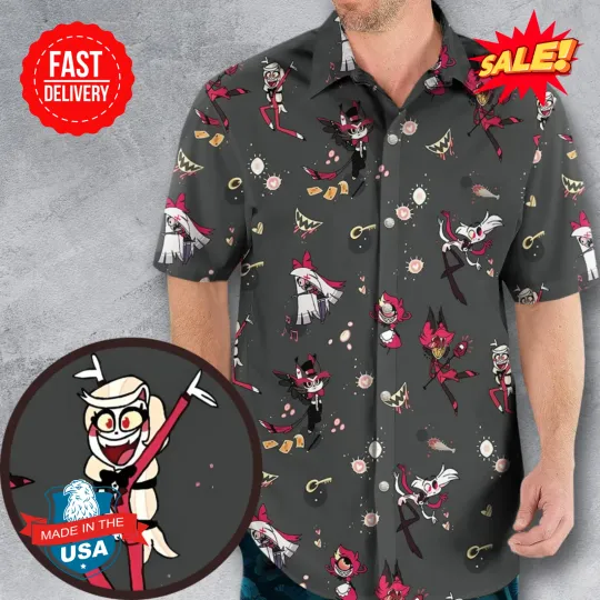 Discover Helluva Hazbin Hawaiian Shirt S-5XL