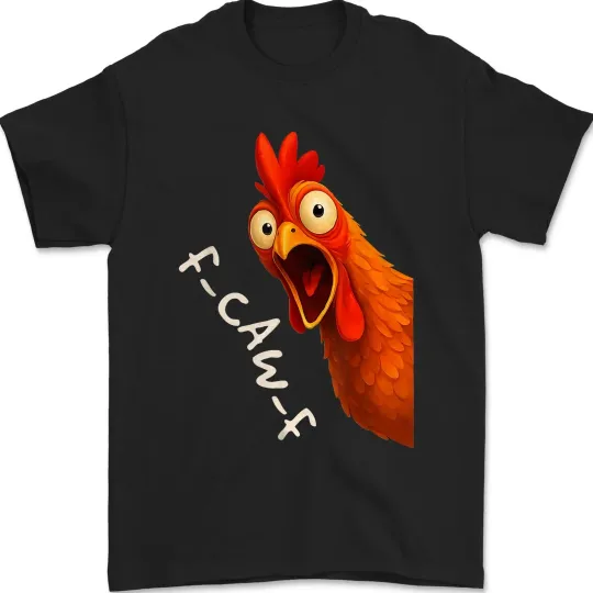 Discover F-Caw-F Chicken T-Shirt for Women and Men, Funny Food Graphic Tee