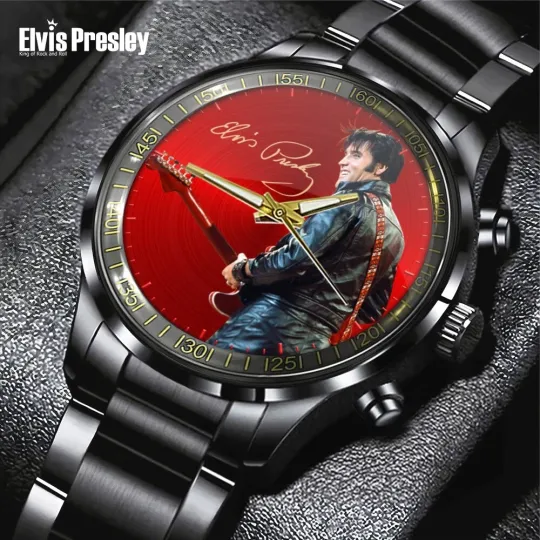 Discover Elvis Presley Black Stainless Steel Watch
