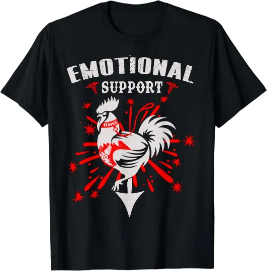 Discover Emotional Support Chicken Unisex T-Shirt