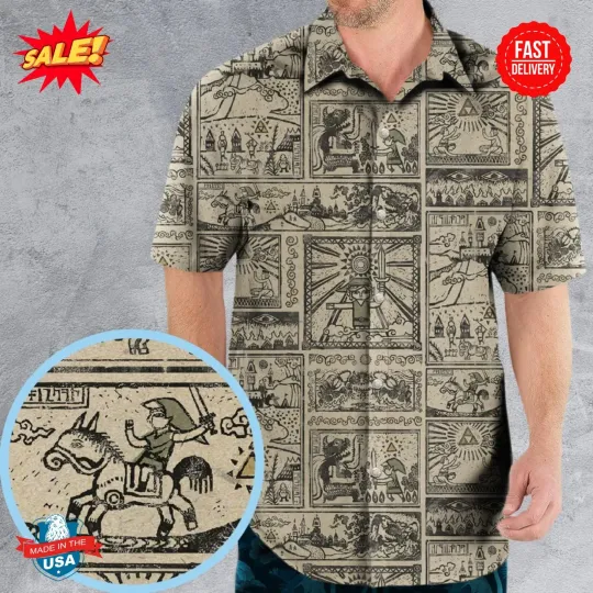 Zelda Story Of The Hero Time Legend Hawaiian Shirt