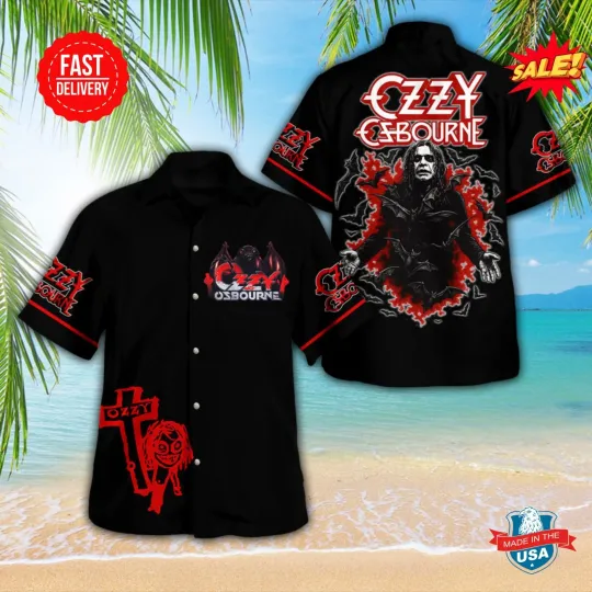 Discover New Special Item!!! Ozy Osbourne 3D Hawaiian Shirt S-5XL M12
