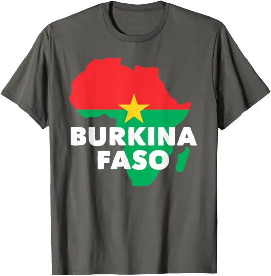 Discover Africa Unite Burkina Faso Ibrahim Traoré Map Flag Unisex T-Shirt