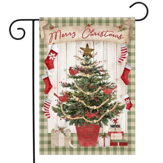Discover Briarwood Lane Potted Merry Christmas Tree Garden Flag
