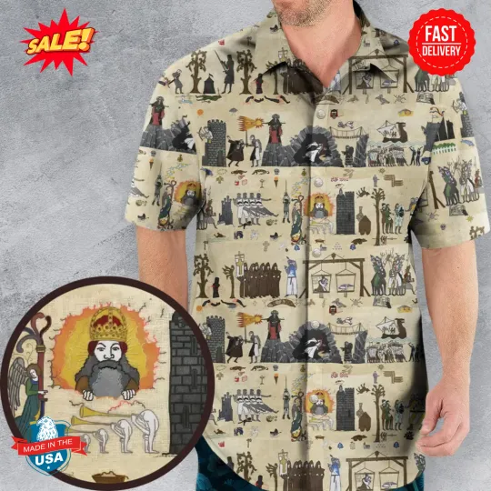 Discover Bayeux Tapestry Monty Python Hawaiian Shirt