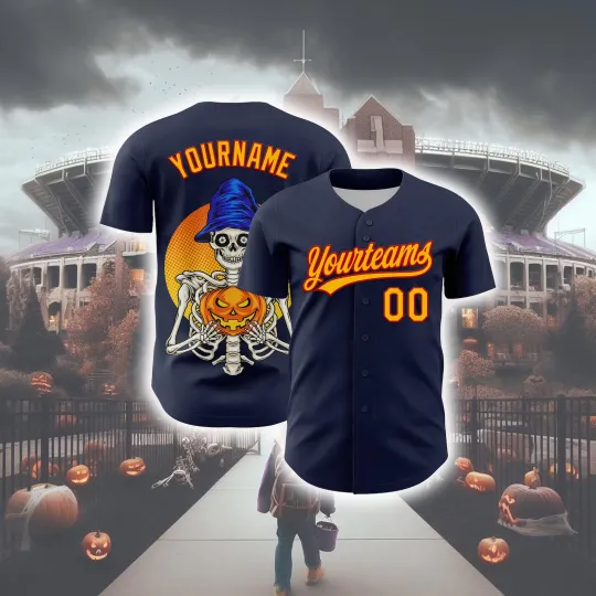 Discover Personalized Halloween Horror Baseball Jersey - Adults Kids & Youth