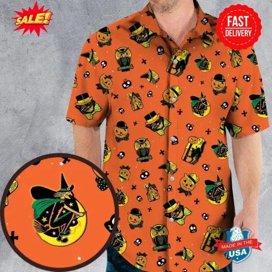 Spooky Nostalgia Decorations Hawaiian Shirt