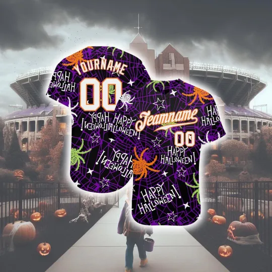 Discover Personalized Halloween Horror Baseball Jersey - Adults, Kids & Youth