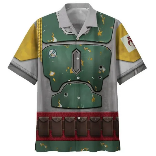 Star Wars Boba Fett Cosplay Hawaiian Shirt, Hawaiian Summer Gift