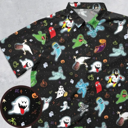 Discover Spooky Season Boo Legends Button Down Shirt