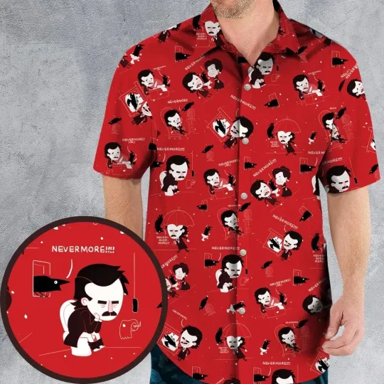 Discover The Raven Is A Jerk Hawaiian Shirt