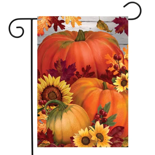 Discover Briarwood Lane Autumn Pumpkin Trio Garden Flag