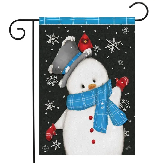 Discover Briarwood Lane Jolly Winter Snowman Garden Flag