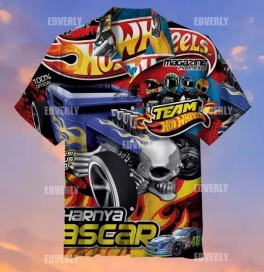 Discover Hot Wheels Hawaiian Shirt V2, Summer Shirt, Unisex Adult, Full Size S-5Xl