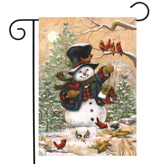 Discover Briarwood Lane Winter Friends Snowman Garden Flag