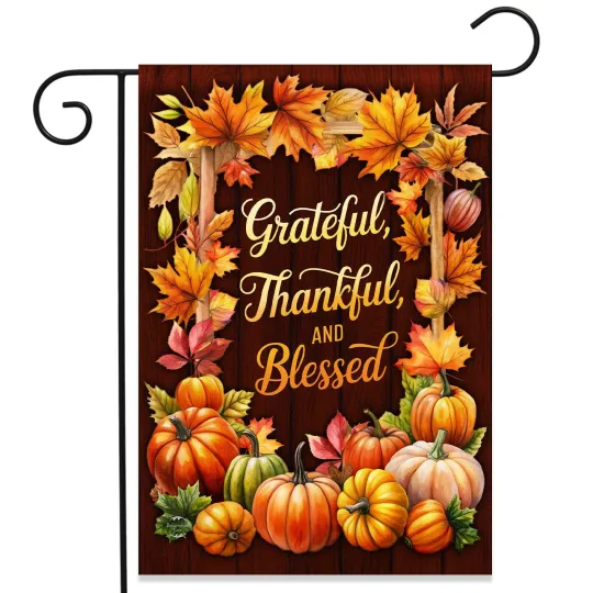 Discover Briarwood Lane Thankful Blessings Double-Sided Garden Flag