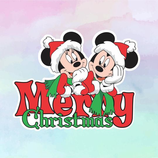 Discover Mickey & Minnie Mouse Christmas Magnet: Cruise Door Decor