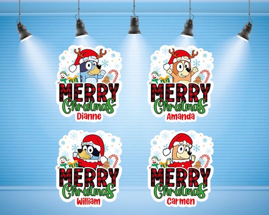 Discover BlueyDad and Friends Christmas Cruise Adoorable Door magnets