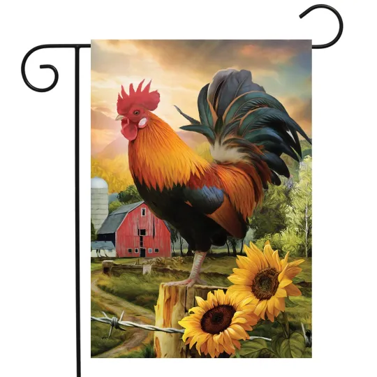 Briarwood Lane Fancy Rooster Garden Flag