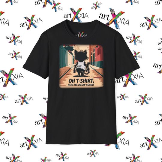 Discover "Oh T-Shirt, Here We Meow Again" T-Shirt - Design for Cat Lovers