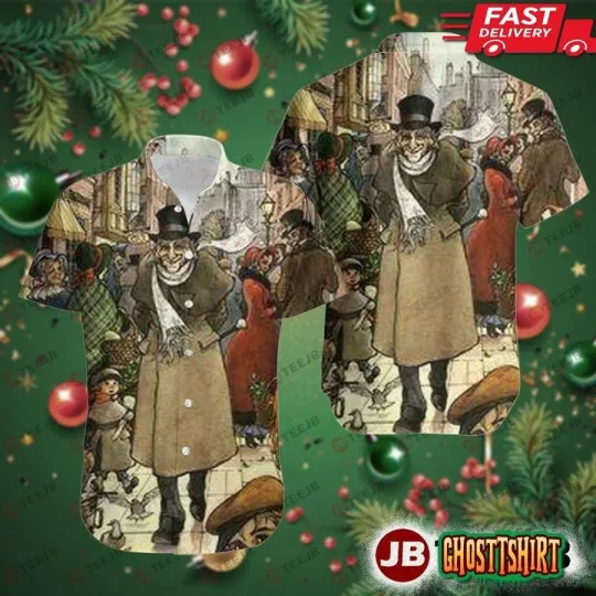 Happy Scrooge A Christmas Carol Hawaiian Shirt