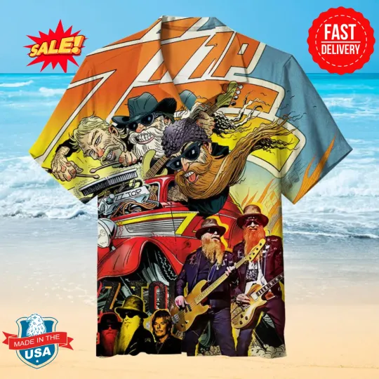 Discover ZZ Top | Unisex Hawaiian Shirt S-5XL M01