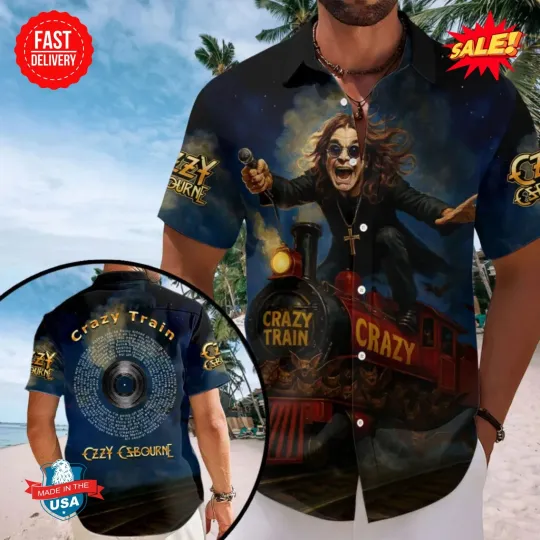 Discover Black Sabath x Ozy Osbourne 2025 Limited Edition Hawaiian Shirt S-5XL