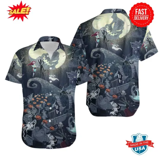 Discover Nightmare Before Christmas Tropical Halloween Shirt