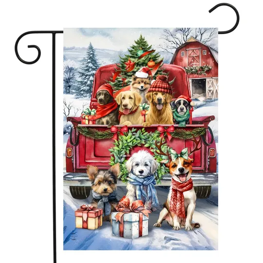 Discover Briarwood Lane Holiday Cheer Dogs Garden Flag