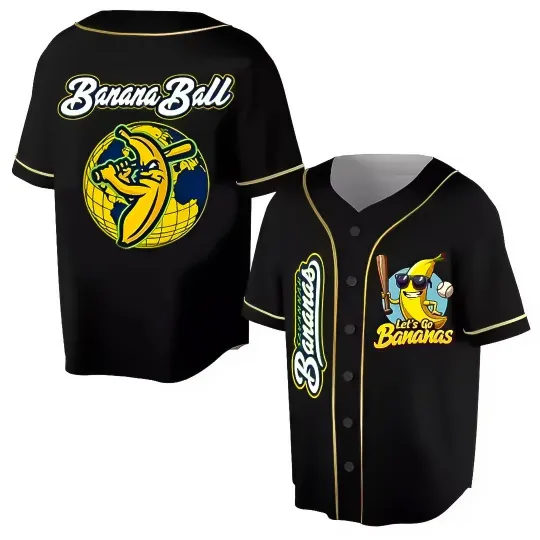 Discover Savanah Bananas Baseball Jersey - Adults, Kids and Youth