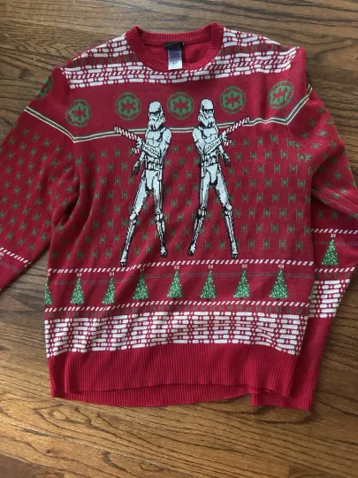 Discover star wars ugly christmas sweater StormTroopers Size Medium
